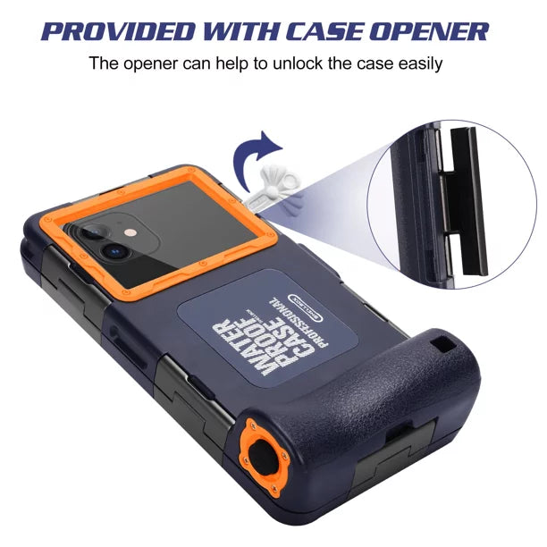 UrbanX Professional [15m/50ft] Swimming Diving Surfing Snorkeling Photo Video Waterproof Protective Case Underwater Housing for nova 5z And all Phones Up to 6.9 Inch  with Lanyard