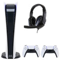 Sony PlayStation 5 Digital Console with Extra White Dualsense Controller and Headset