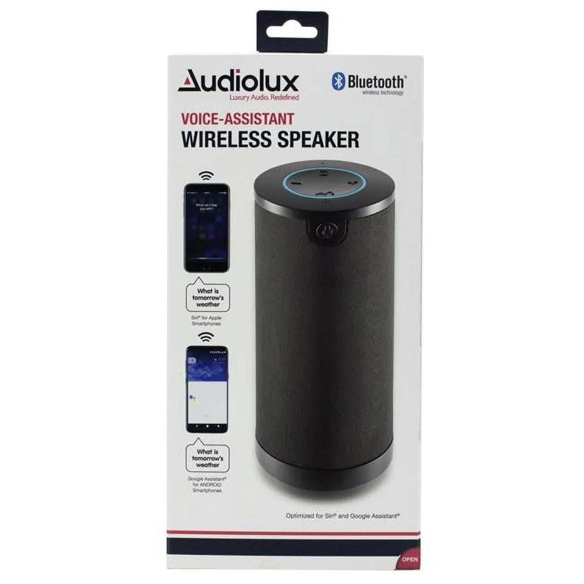 Odash --6-1153 Voice Assistant Wireless Speaker with Bluetooth, Black