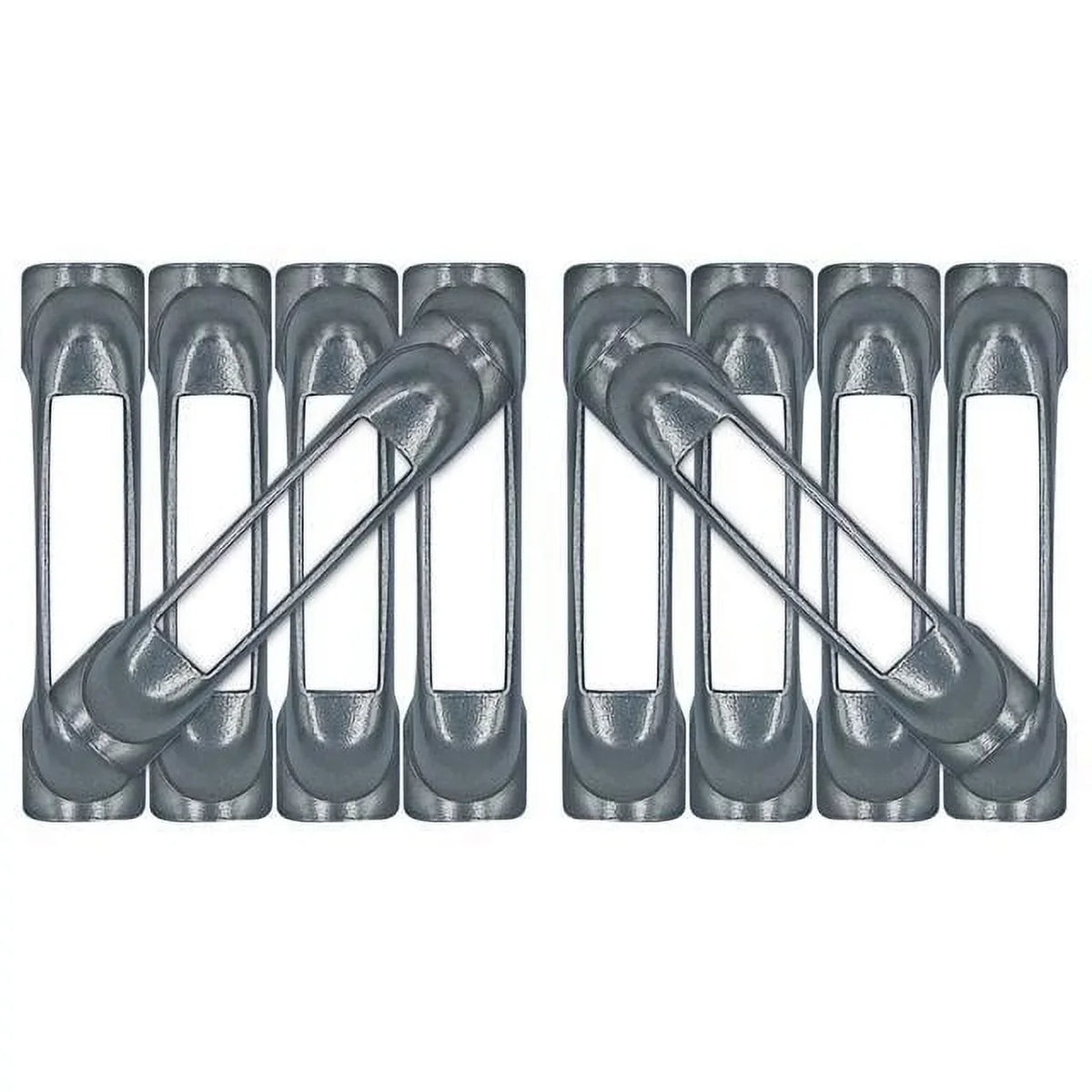 Weld-On Contoured Unfinished - -Track Single Strap Anchor 10-Pack (zinc rust protection), Logistic Tie-Down for Pickups, Trucks, Trailers