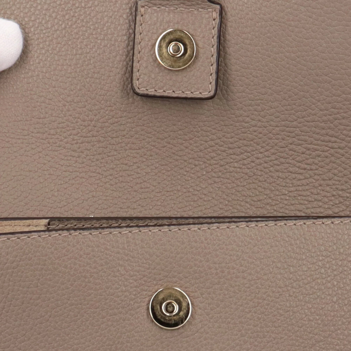 Pre-Owned Chloé Chloe Faye shoulder bag leather gray ladies (Fair)