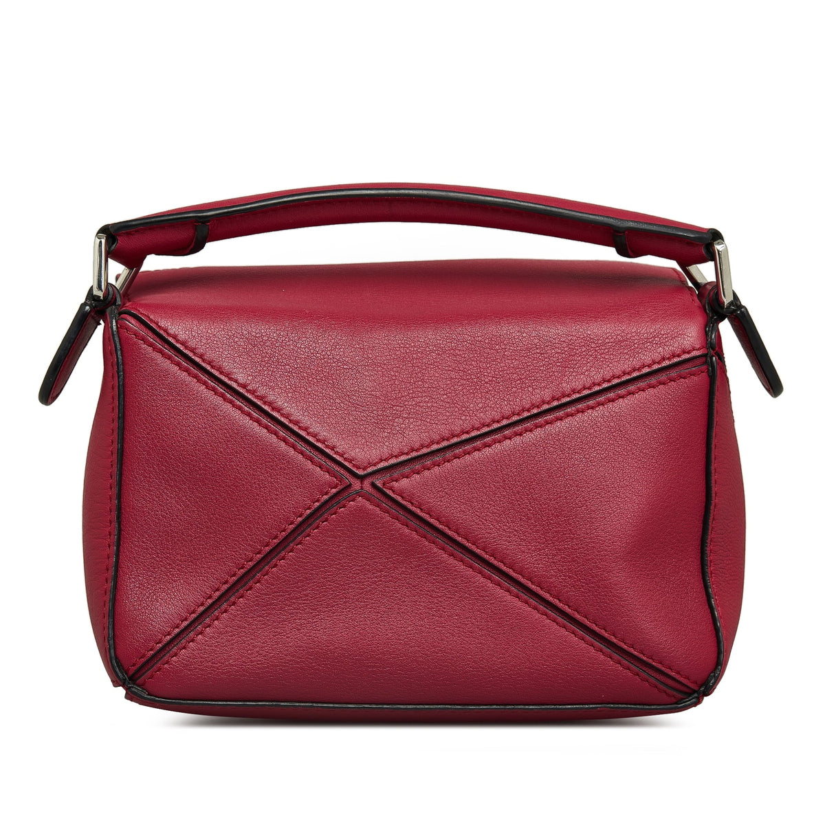 Pre-Owned Authenticated  Mini Puzzle Satchel Calf Leather Red Unisex (Good)