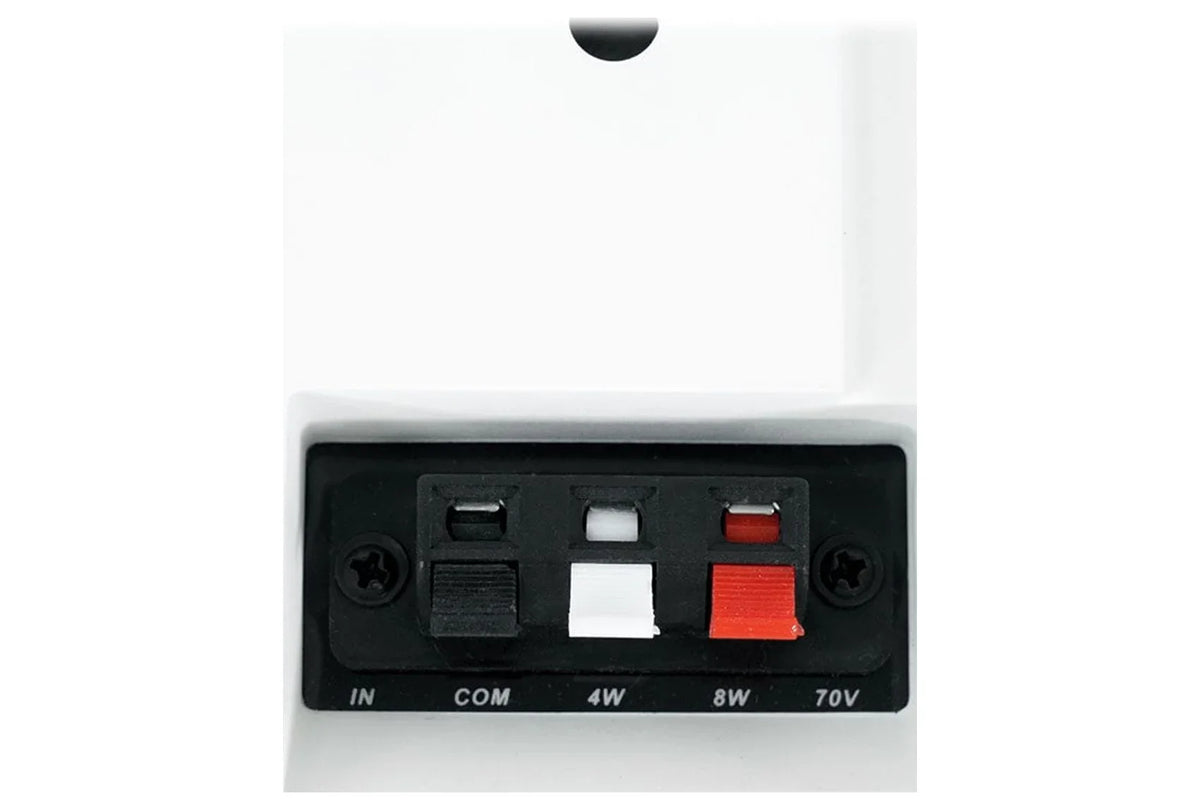 2-Channel Amplifier+(12) Slim White Wall Speakers for Restaurant/Bar/Cafe