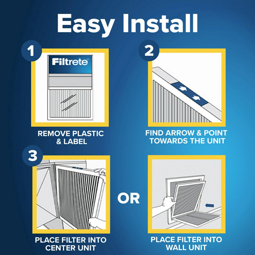 Filtrete 16x25x1 Smart Air Filter,  1500  12, Allergen, Bacteria Virus, 1 Filter