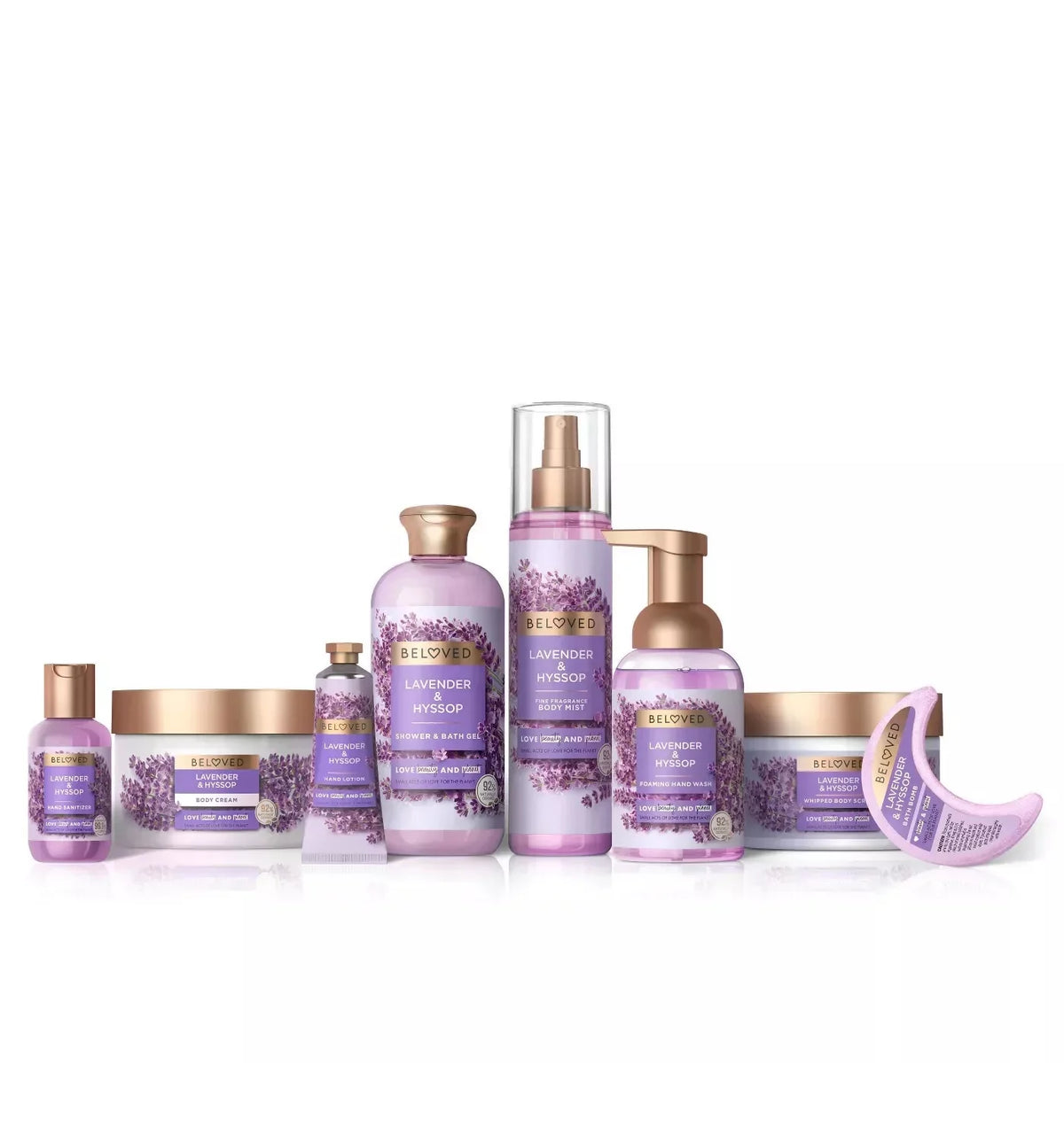 Beloved Lavender & Hyssop Body Cream Lotion - 10 oz Jar x 2 (20 Total Ounces)