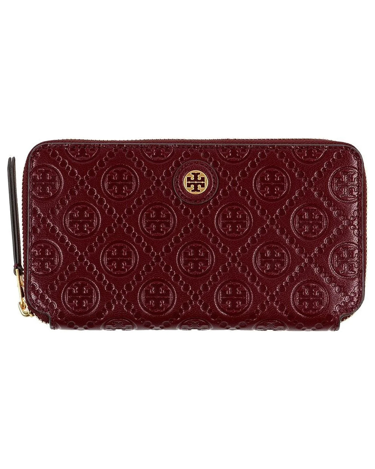 Tory Burch Women's  Monogram Leather Zip Continental Wallet