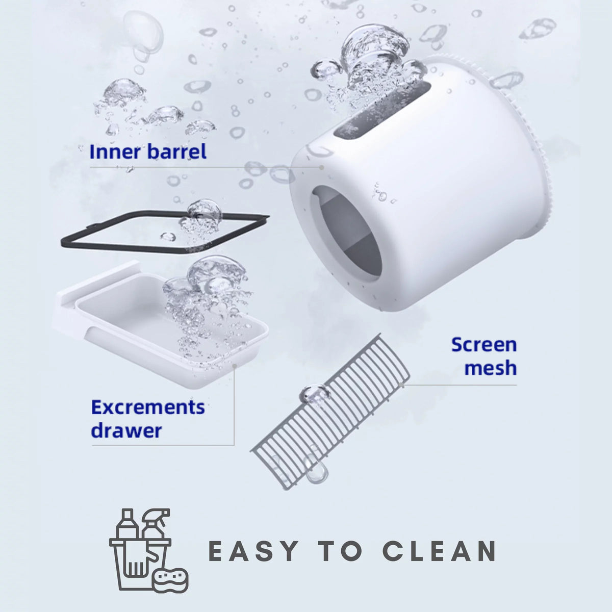 Instachew Purrclean Self-Cleaning Automatic Cat Litter Box with App Control, Support 5GHz & 2.4GHz WiFi