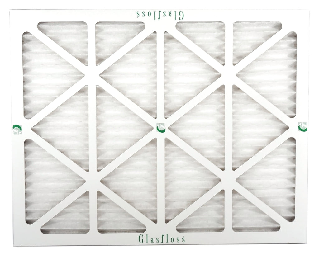 Glasfloss Air Filter 20x22x2 - 2"  10 - (Pack of 6) - Pleated  or  Air Filter - Furnace Air Filter - Home or Office - Made In The .