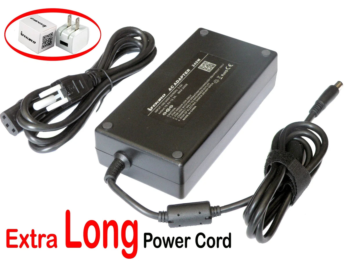 iTEKIRO 240W  Adapter for Dell 0CN072 0DT878 0PN402 330-0722    -00 -00; Dell  ,    15 17  5505; ; Alienware 14 15 17 m14 m14x m15 m15x m17 m17x