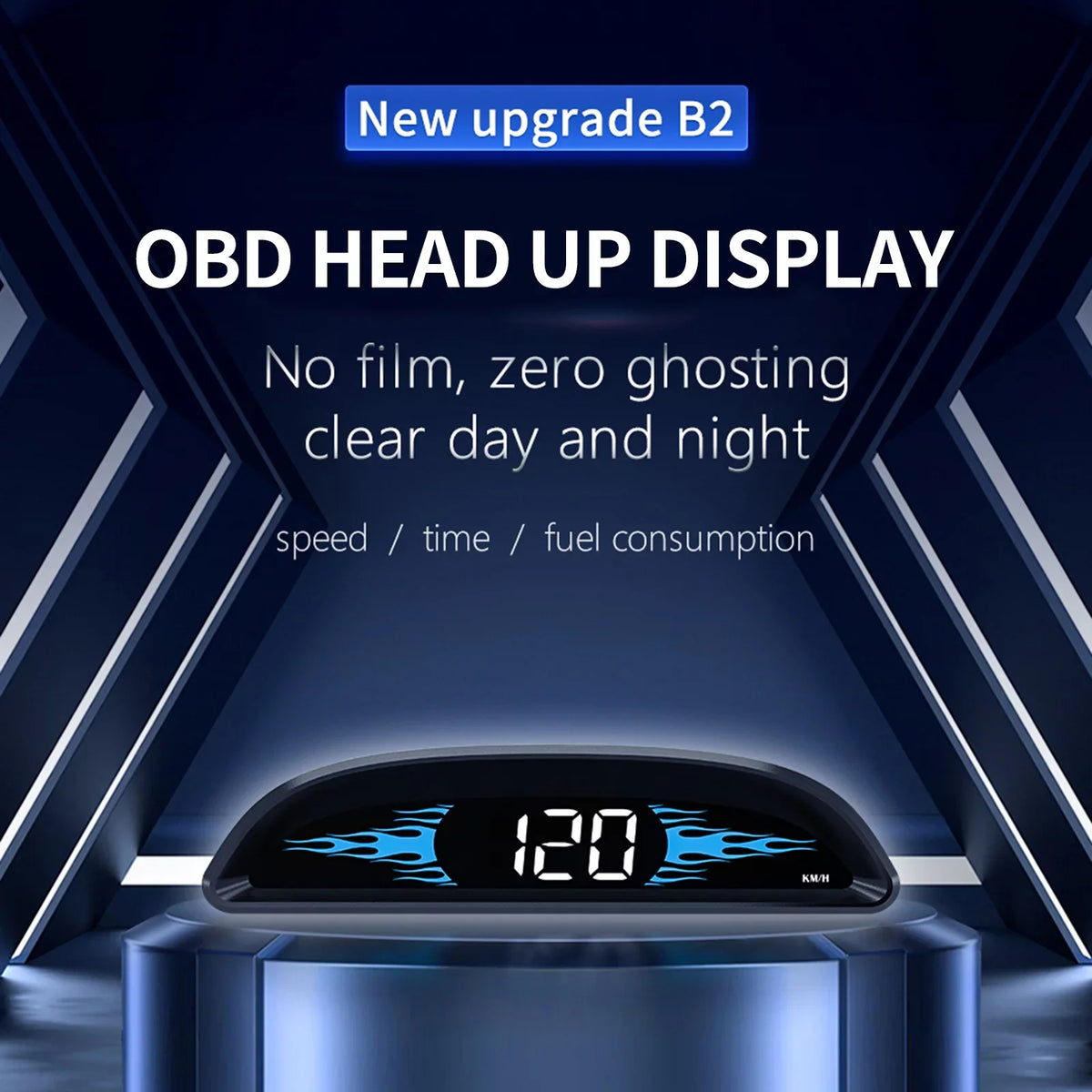 Dcenta Car New  Speedometer Head-up Display  Multi-Functions Car Diagnostic Speedometer Driving
