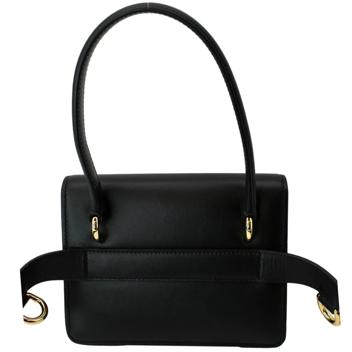 Pre-owned  &  Mini Leather Belt Bag Black