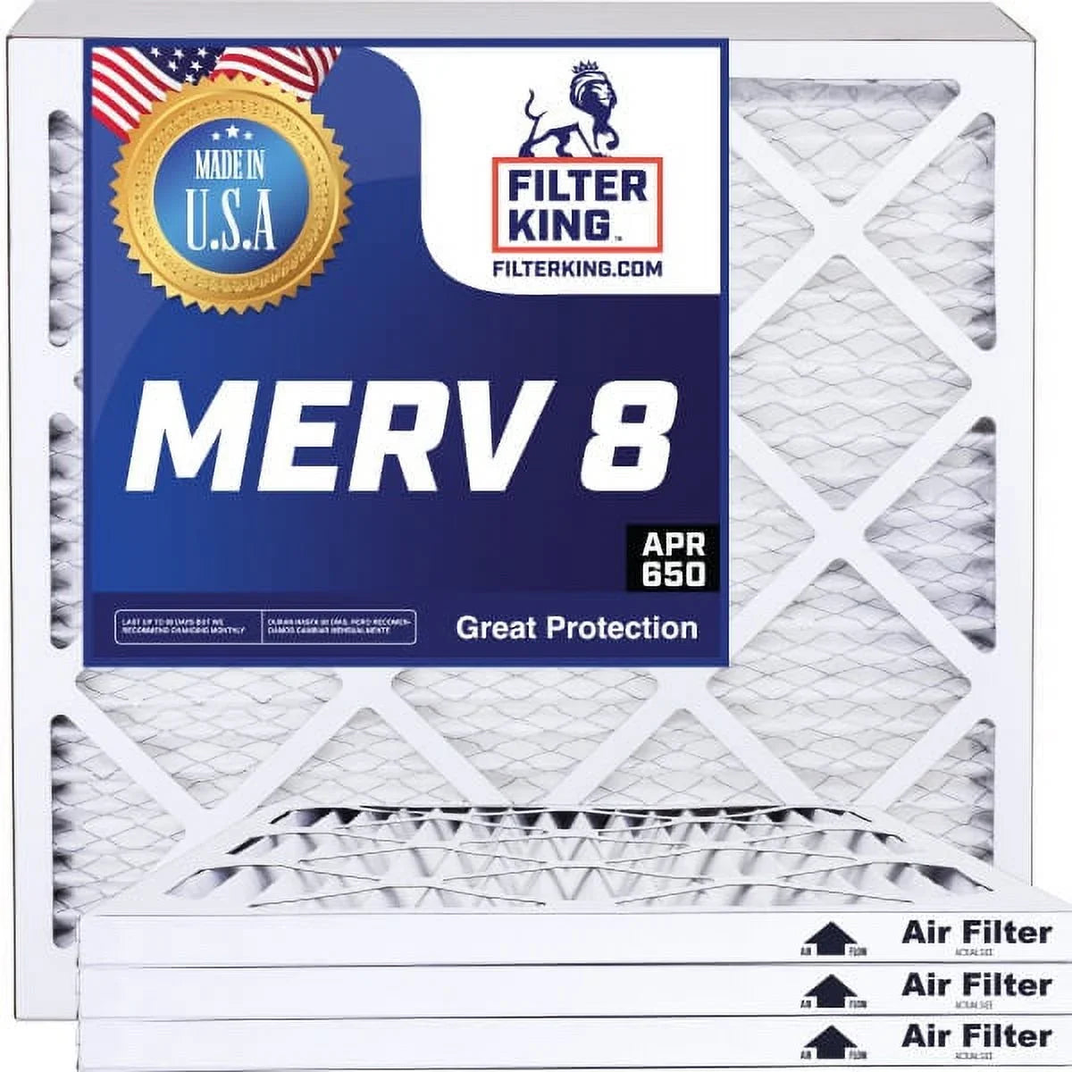 Filter King 4x33x1a Air Filter | 4- |  8  Pleated / Furnace Filters |    | Actual Size: 4 x 33 x .75"