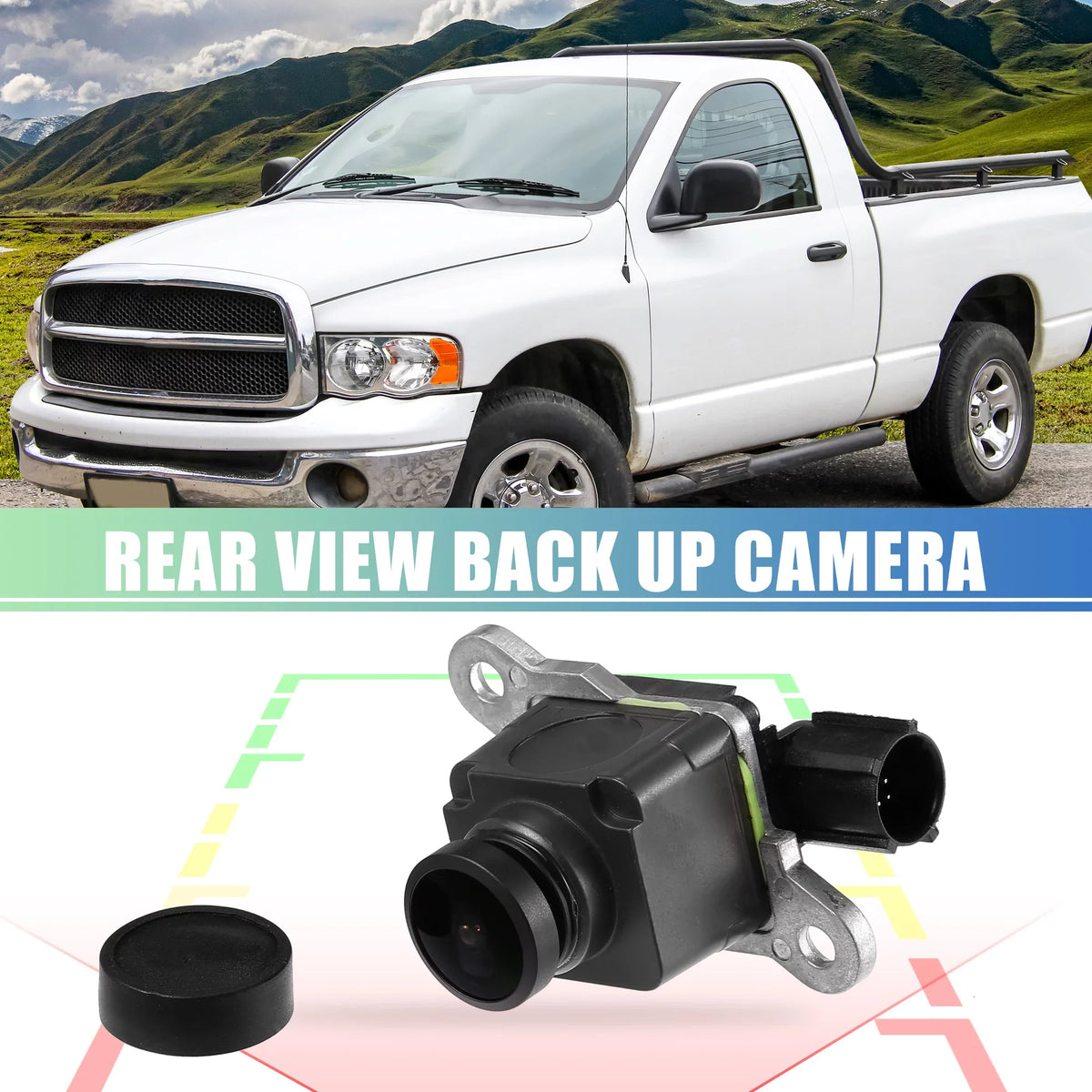 1pcs Rear View Back Up Camera 56038978AL Rear Park Assist Reverse Camera for Ram 3500 2013-201 7 for Ram 2500 2013-2017