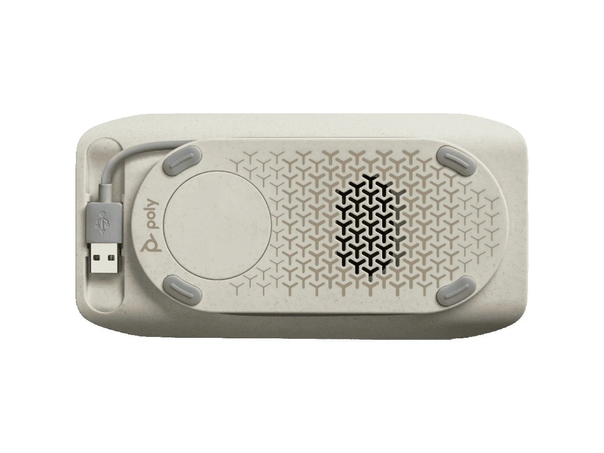Poly - Sync 20 Bluetooth/- Speakerphone - Personal Portable Speakerphone - Noise & Echo Reduction - Connect to Cell Phones via Bluetooth or Computers via - Cable - Works with Teams, Zoom