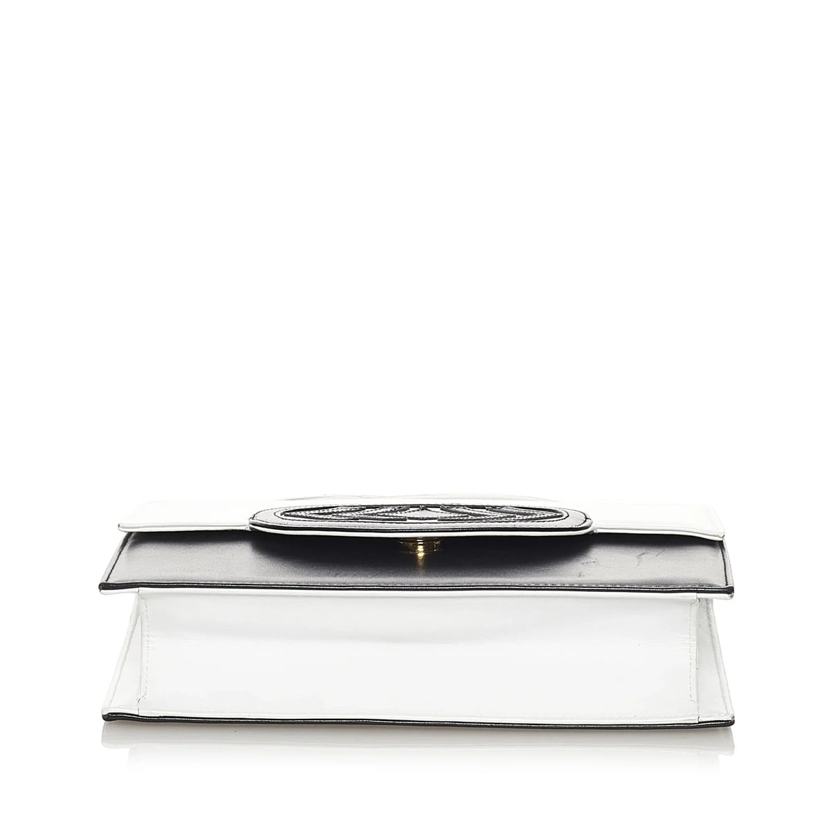 Pre-Owned Authenticated Valentino Crossbody Bag Calf Leather White Women (Good)