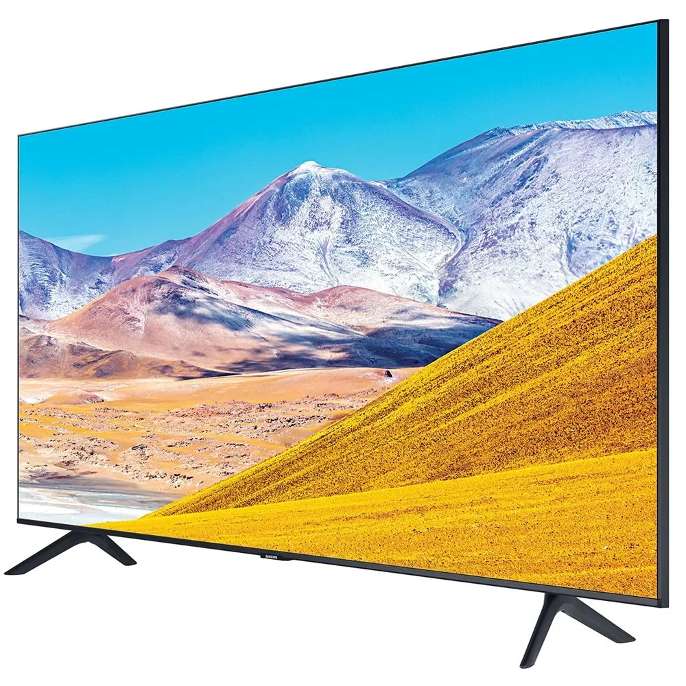 Samsung 65-inch  4K Ultra  Smart   (2020 Model) Crystal Processing 4K Bundle with TaskRabbit Installation Services + Deco Gear Wall Mount +  Cables + Surge Adapter