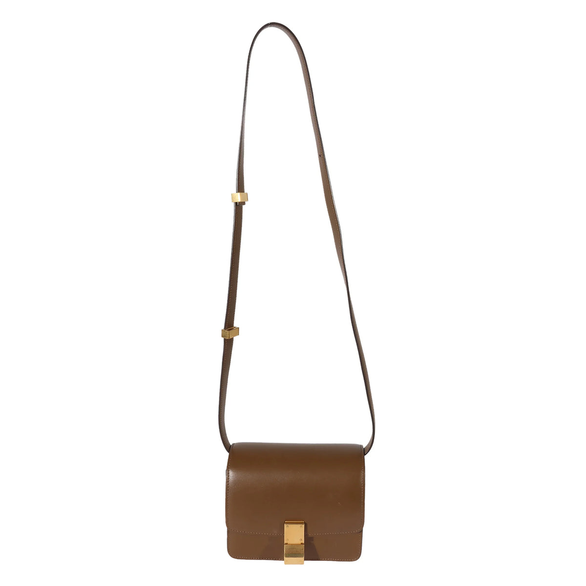 Celine Brown Smooth Leather Small Box Bag Pre-Owned
