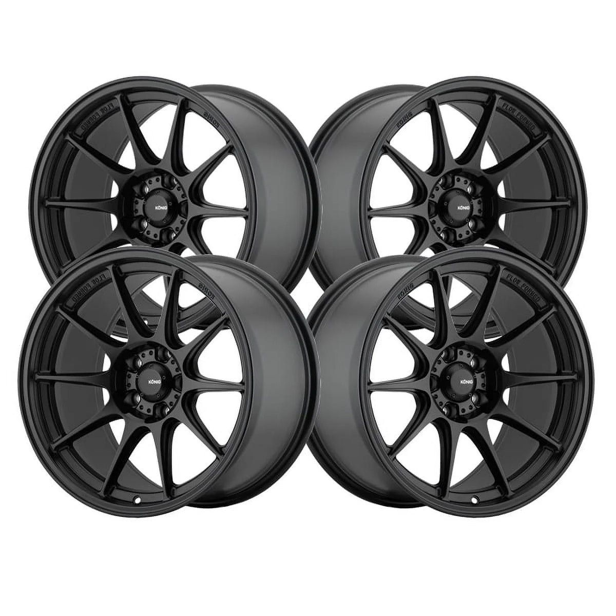 Konig 57B Dekagram 16x8 4x108 +40et Semi-Matte Black Wheel