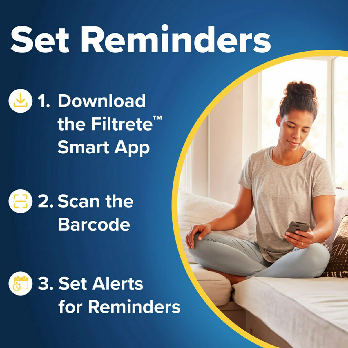 Filtrete 16x25x1 Smart Air Filter,  1500  12, Allergen, Bacteria Virus, 1 Filter