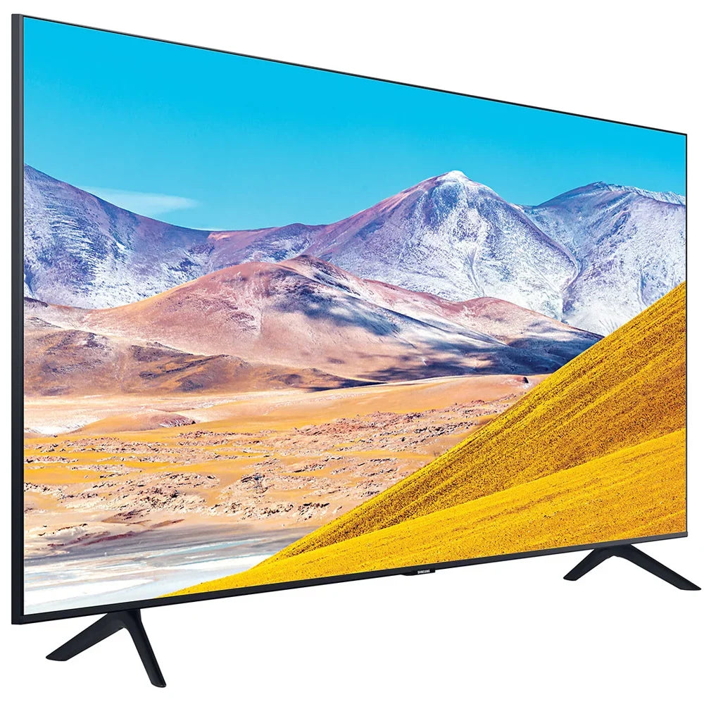 Samsung 65-inch  4K Ultra  Smart   (2020 Model) Crystal Processing 4K Bundle with TaskRabbit Installation Services + Deco Gear Wall Mount +  Cables + Surge Adapter