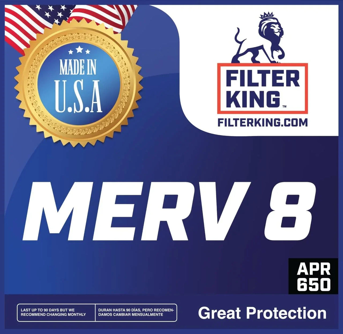 Filter King 4x33x1a Air Filter | 4- |  8  Pleated / Furnace Filters |    | Actual Size: 4 x 33 x .75"