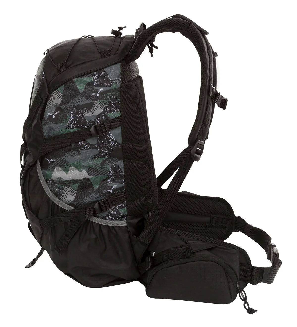 Outdoor Products Big Sur 28.5  Hydration Backpack with Bladder, Internal Frame, Unisex, Black