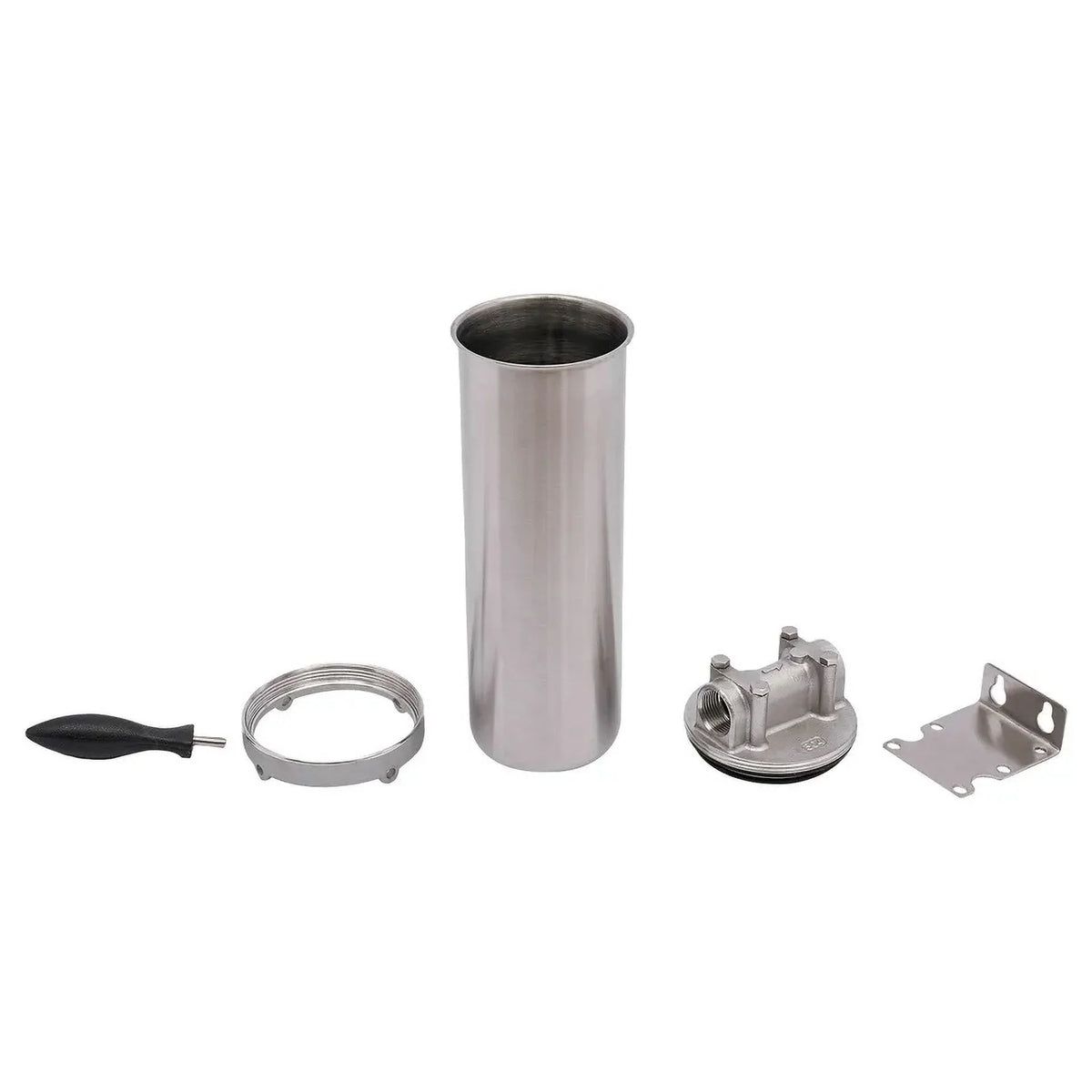 Stainless Steel Water Filter Housing 10" Cartridges 3/4"  thread inlet & outlet