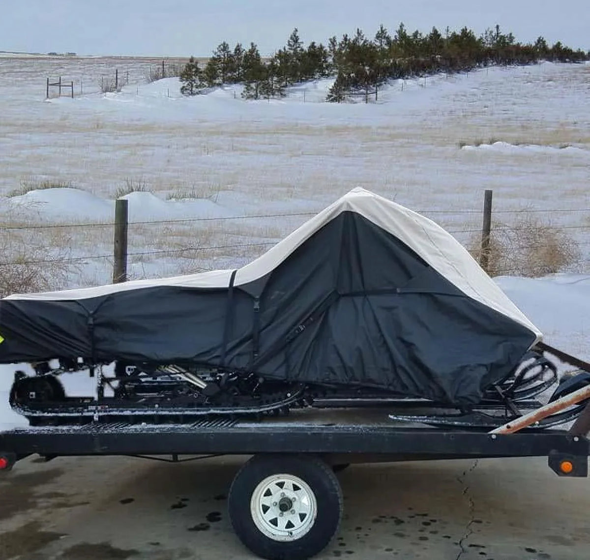 600D Snowmobile Travel and Storage Cover Compatible for 2004-2005 Model Year Ski Doo Bombardier   Sleds. Slush and Mud Protection