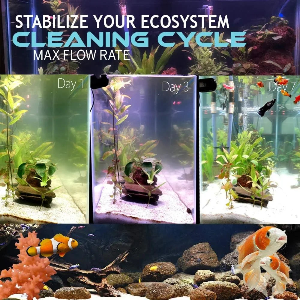 9W Non-Submersible  Ultraviolet 11" Light Clarifier Lamp Filter For Aquarium Koi Pond Fish