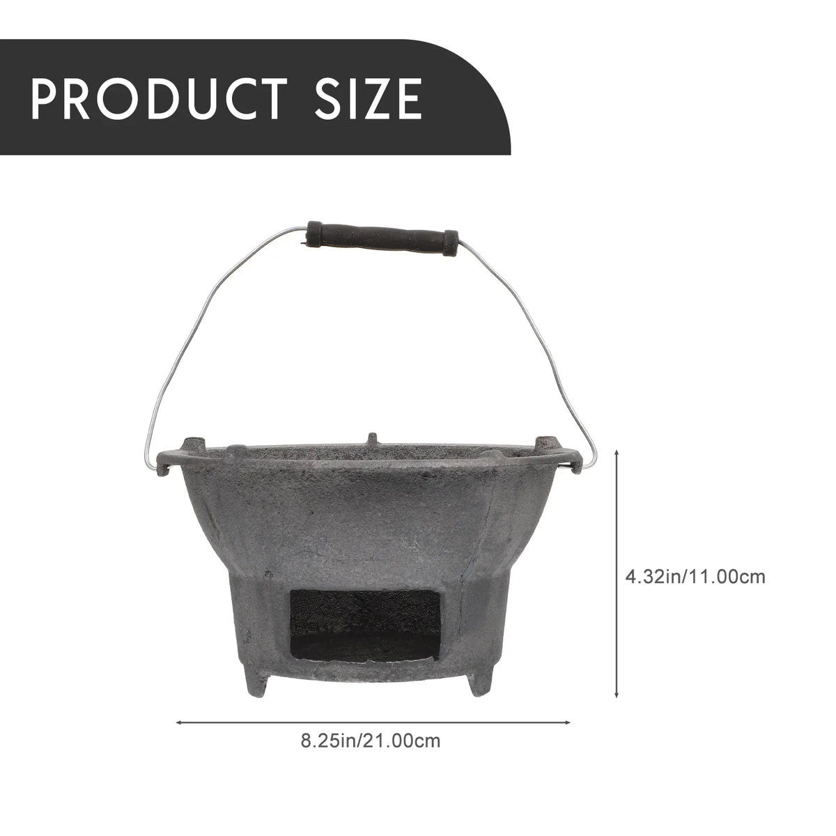 Cast Iron Barbecue Stove Outdoor  Charcoal Stove Camping Barbecue Tool