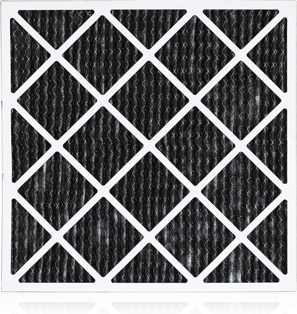 Filterbuy 20x22x1  8 Odor Eliminator Pleated   Furnace Air Filters with Activated Carbon (3-Pack)