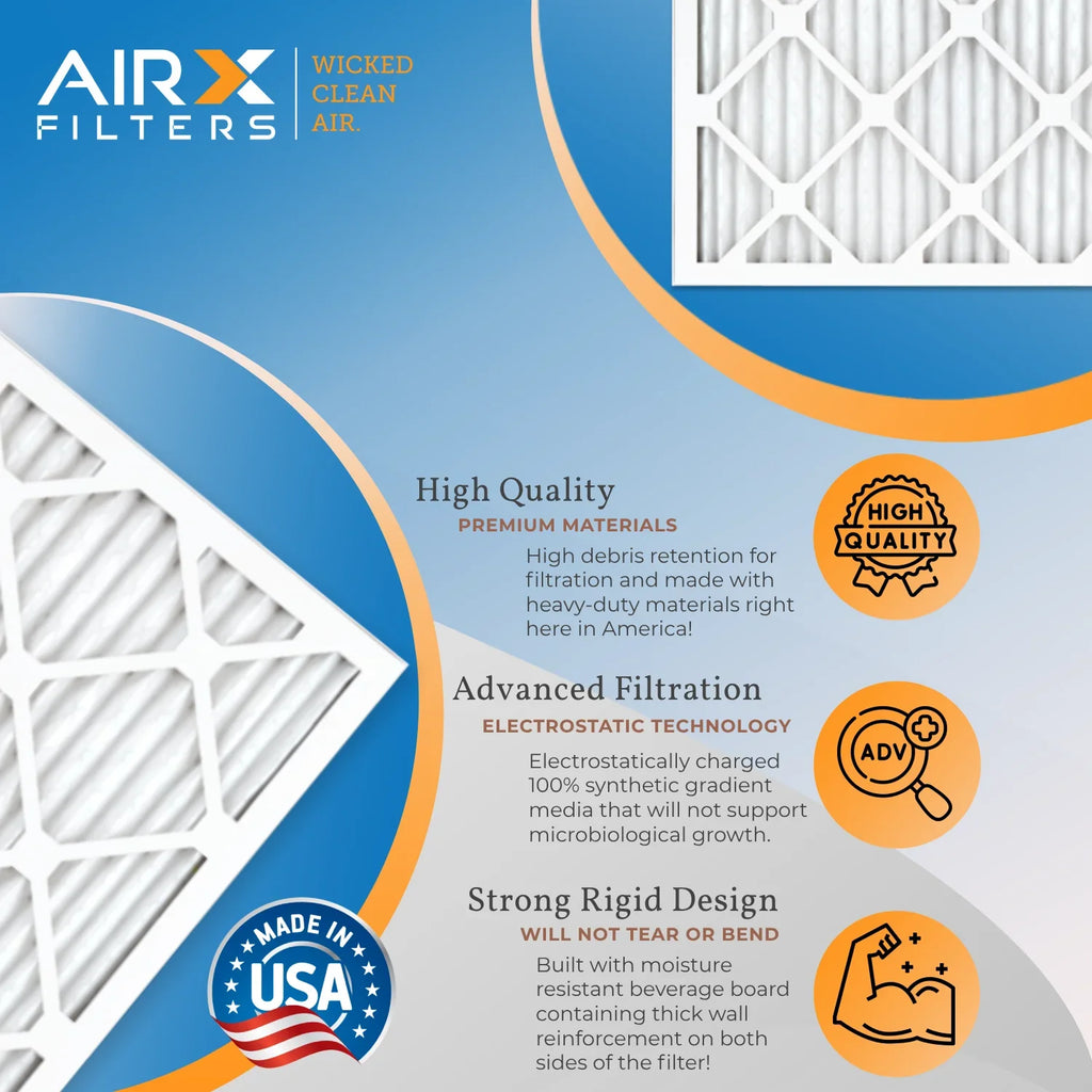 24x25x1 Air Filter  11 Comparable to  1000,  1200 &  7 Electrostatic Pleated Air Conditioner Filter 6 Pack  Premium  Made 24x25x1 Furnace Filters by     .