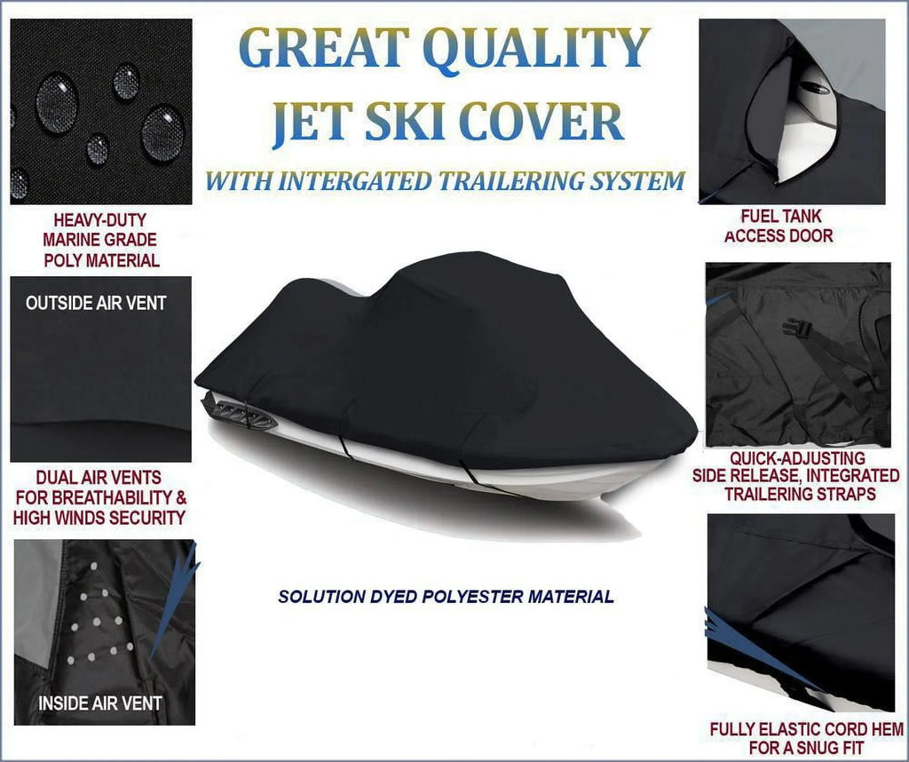 600D   Cover Compatible for Sea Doo Sea-Doo  Inter 2000 2001 Jet Ski Watercraft Cover  Cover Jet Ski