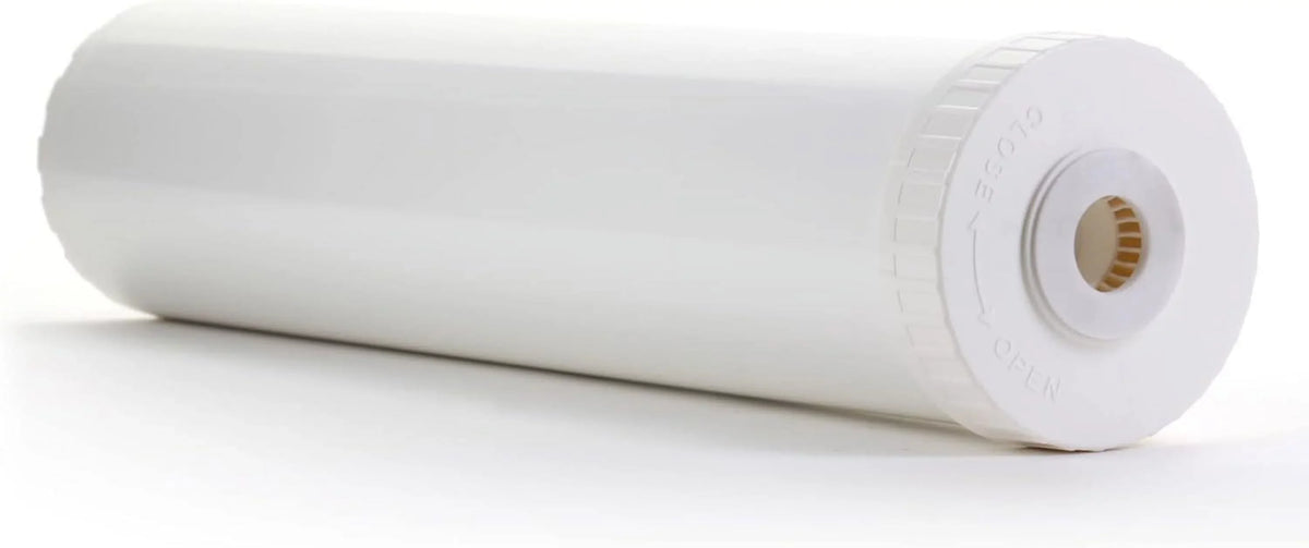 White Empty Water Filter Cartridge Durable Construction For Pre Post, Fits Standard Housings 4.5  20